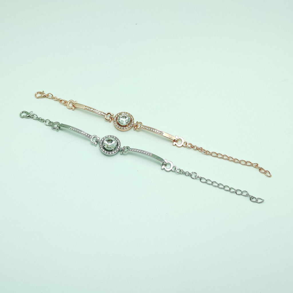 Fashionable and versatile temperament ins bracelet for women with simple sparkling diamonds (10 pieces)