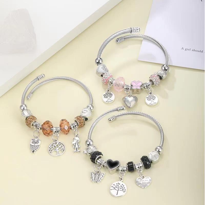 Bracelet Multi Element Stainless Steel Copper Alloy Water Diamond Fashion (10 pieces)