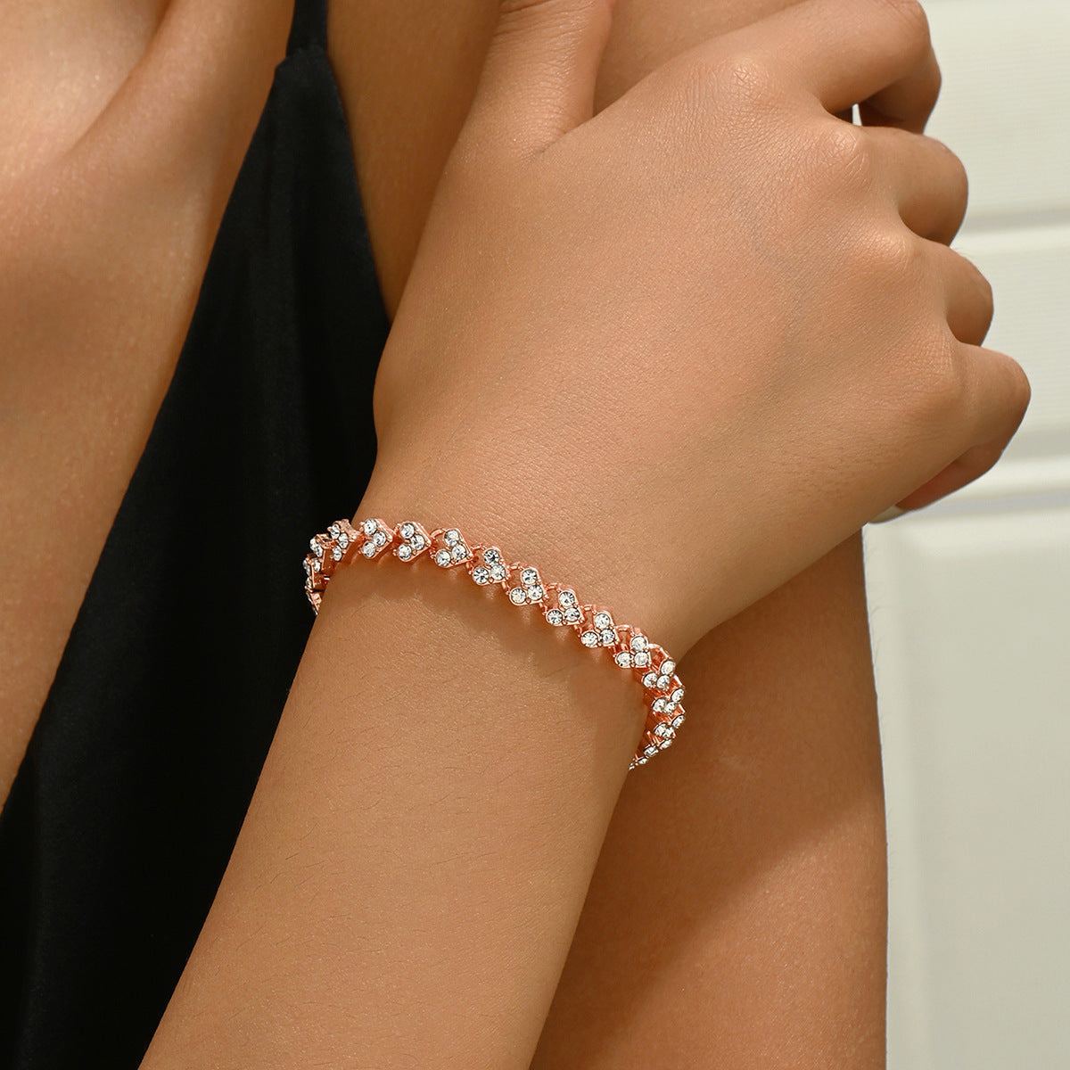 Roman Bracelet Women's Zircon Crystal New Style (10 pieces)