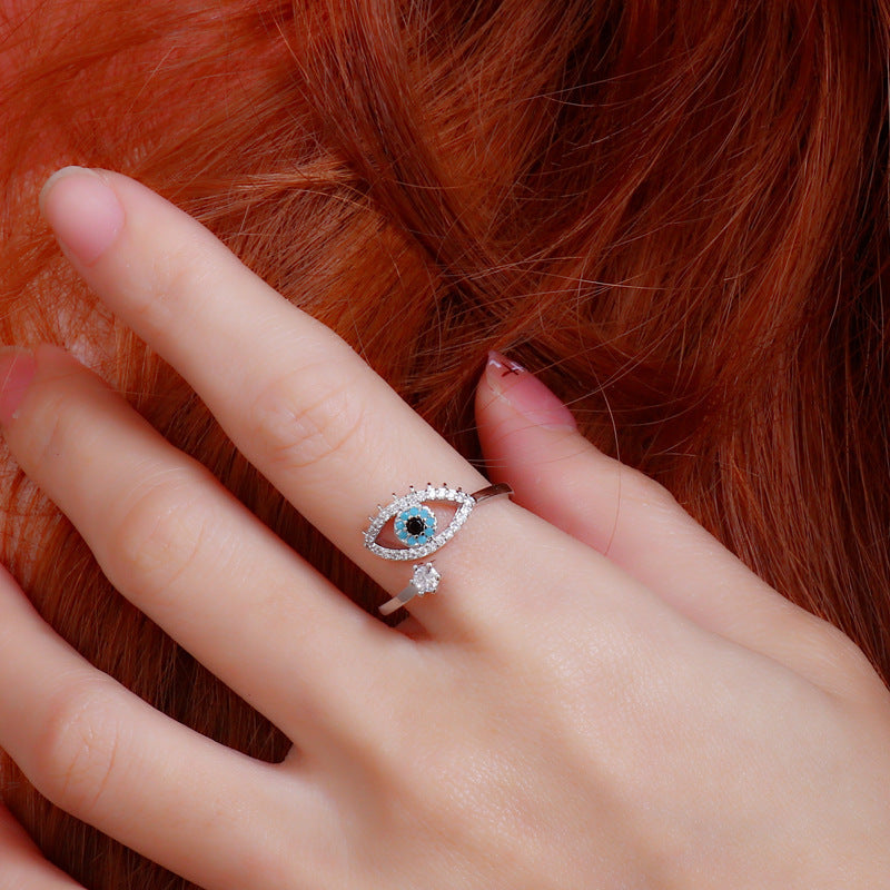 Devil's Eye Ring Women's Fashion Blue Eyes (10 pieces)