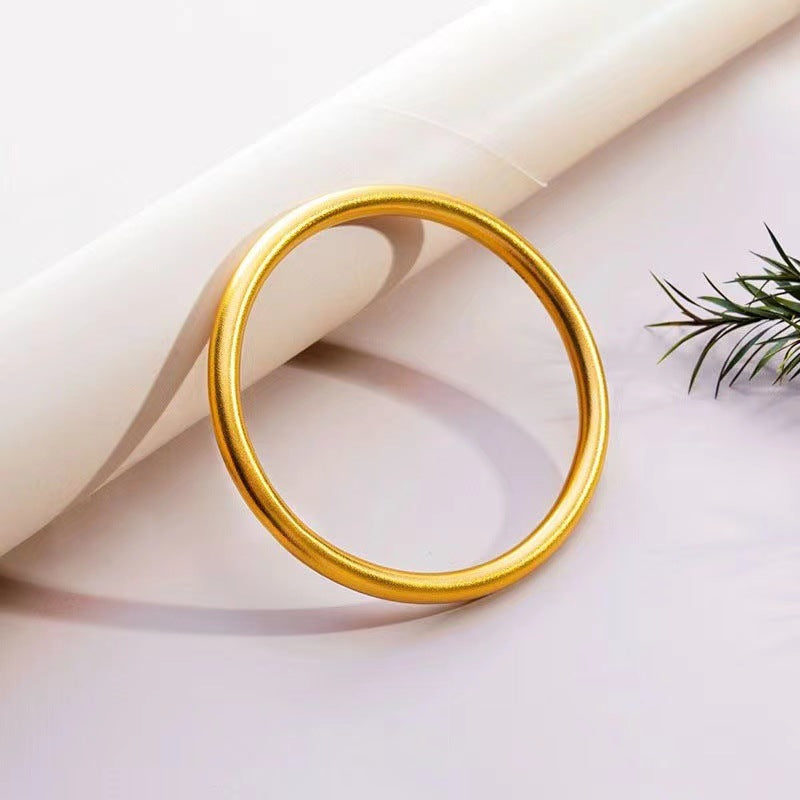 Sand gold ancient method simulation gold bracelet that does not fade when worn repeatedly (10 pieces)
