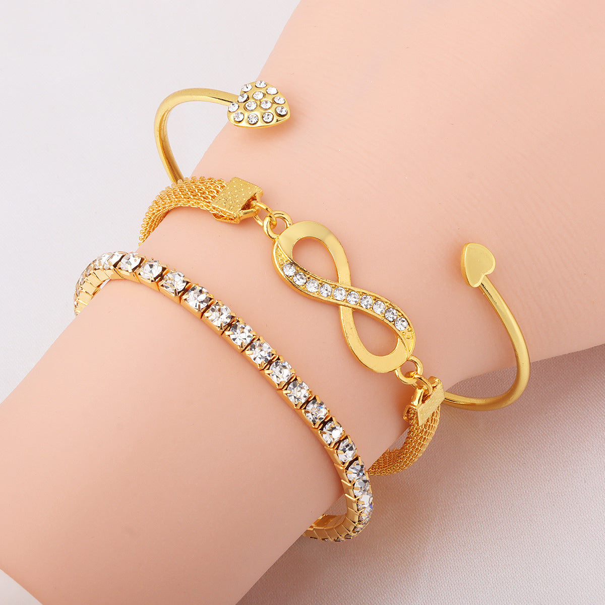 New Ins Women's Love Opening Bracelet (10 pieces)