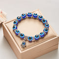 10mm Adjustable Fashion Evil Eye Beaded Bracelet (10 pieces)