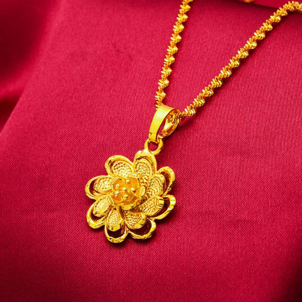 Wealthy and Noble Flower Pendant for Women, Fashionable and Elegant (10 pieces)