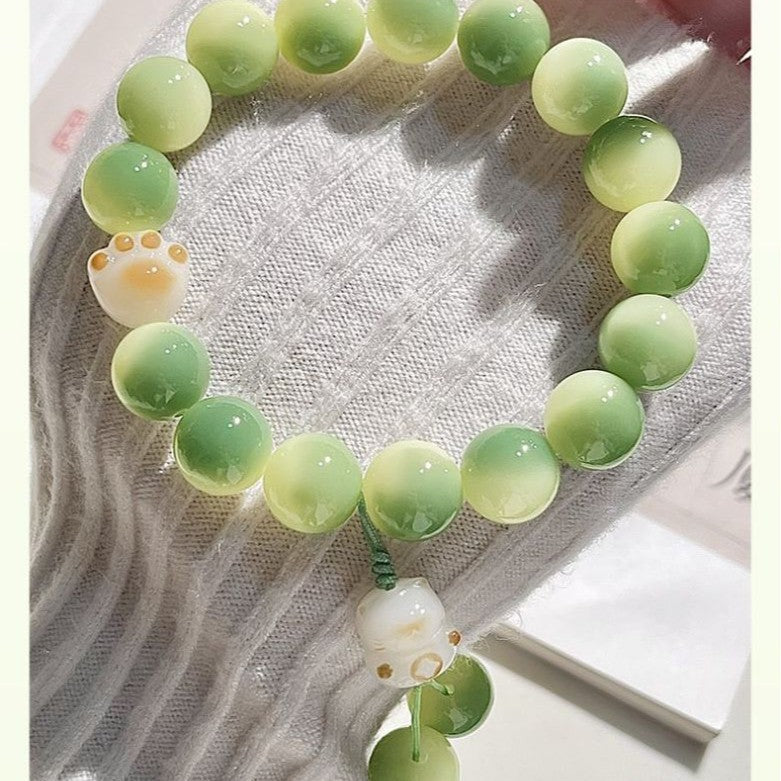 Little Lime Lucky Cat Bodhi Hand String (10 pieces)