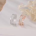 Opening cross Xiang zircon ring female ins trendy personality (10 pieces)
