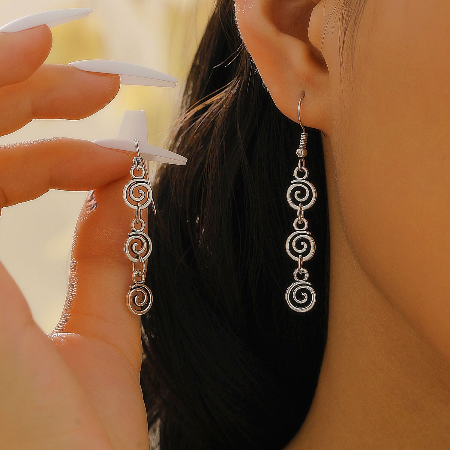 Hot selling retro spiral earrings (10 pieces)