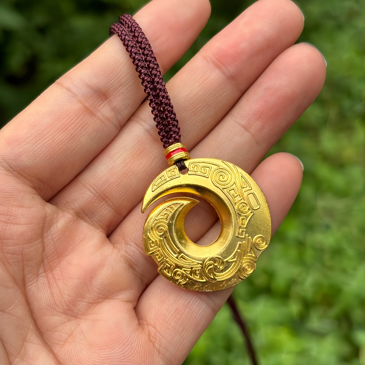 Rotating Sand Gold Fortune Ruyi Sunflower Necklace with Rotating Compass Pendant Necklace Sweater Chain（10 pieces）