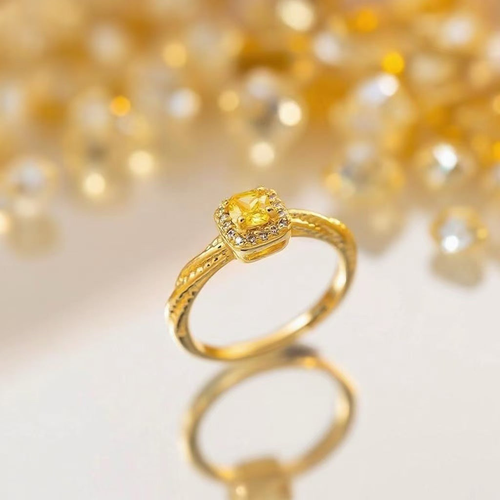 Small Candy Ring Women's Light Luxury Design (10 pieces)