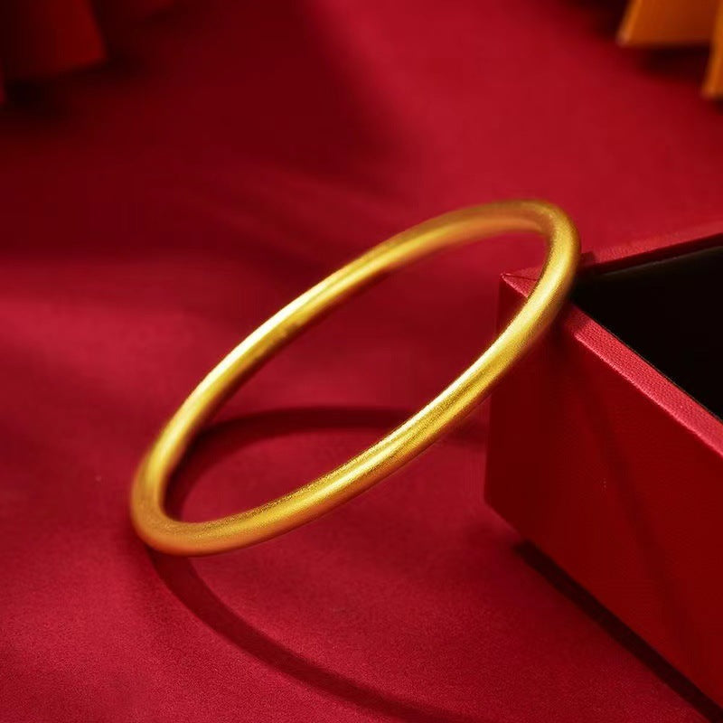 Sand gold ancient method simulation gold bracelet that does not fade when worn repeatedly (10 pieces)