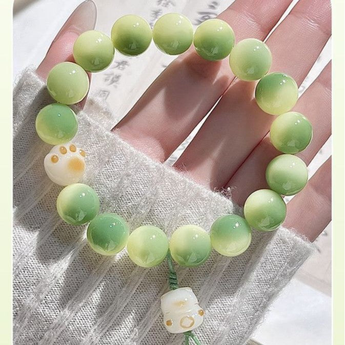 Little Lime Lucky Cat Bodhi Hand String (10 pieces)