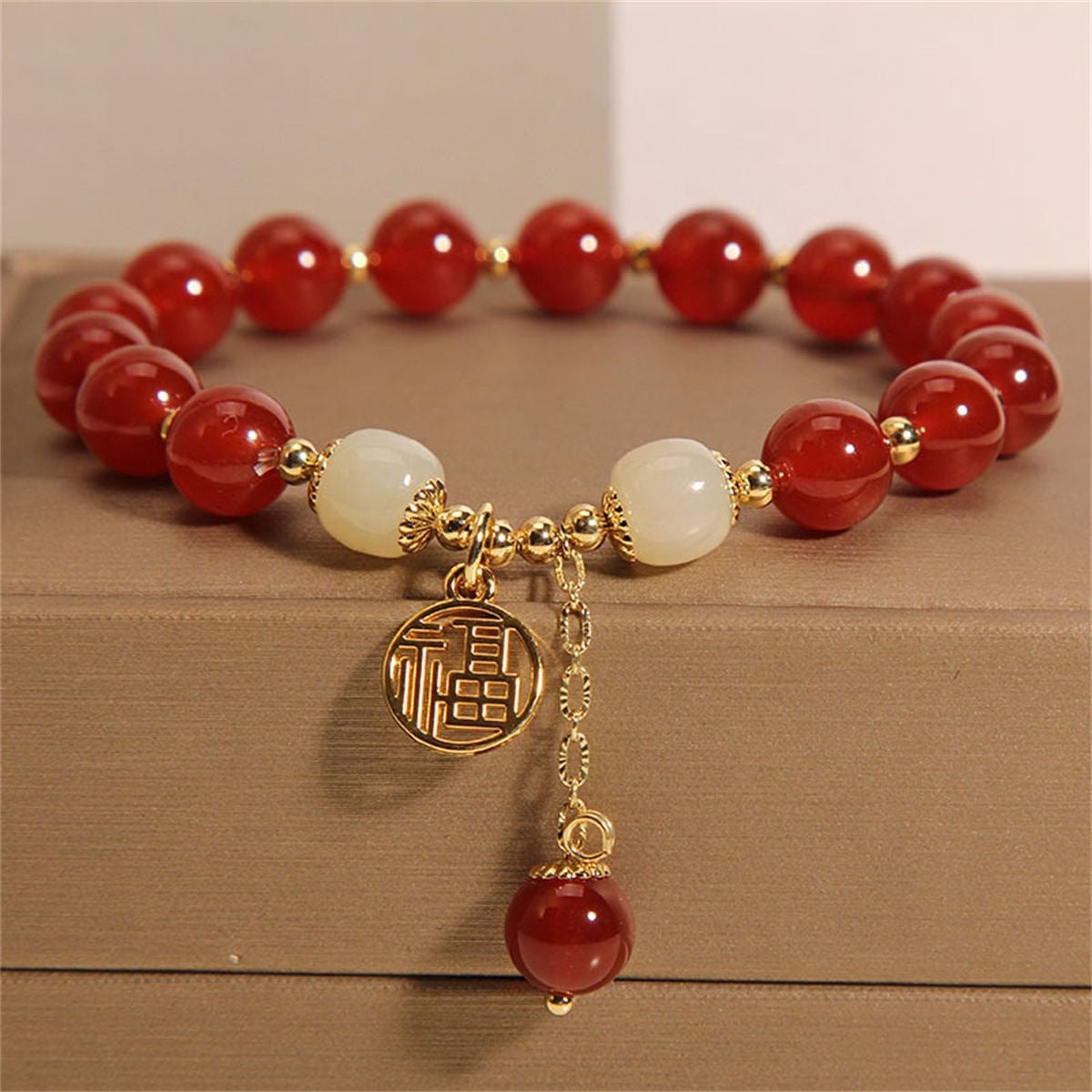 Lucky Hand String Retro Chinese Style Lucky Character Brand (10 pieces)