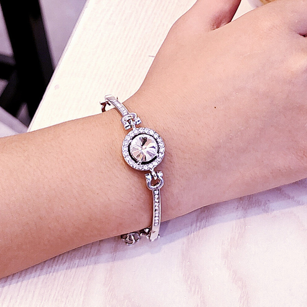 Fashionable and versatile temperament ins bracelet for women with simple sparkling diamonds (10 pieces)