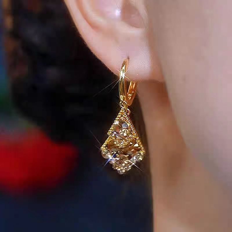 Miradeka zircon crystal diamond earrings (10 pieces)