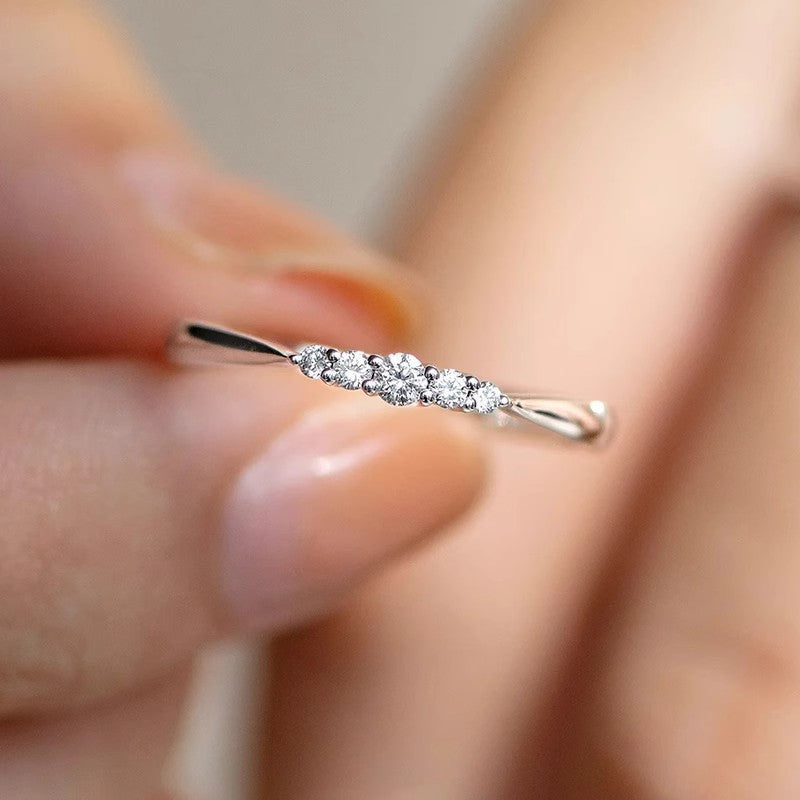 Starry Sky, Diamond lined Rings, Female Ins, Minority (10PCS)