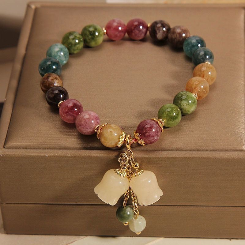 New Rainbow Lotus Colored Bracelet (10 pieces)