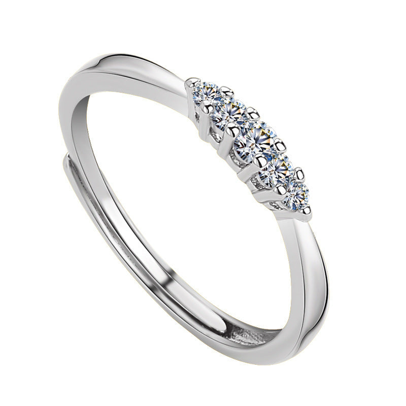 Starry Sky, Diamond lined Rings, Female Ins, Minority (10PCS)