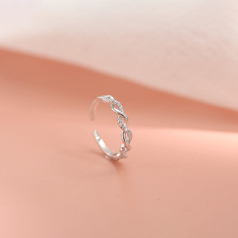 Fried Dough Twists Ring Female Luxury Small Group Design Opening (10)