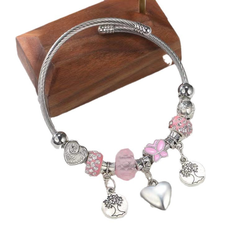 Bracelet Multi Element Stainless Steel Copper Alloy Water Diamond Fashion (10 pieces)