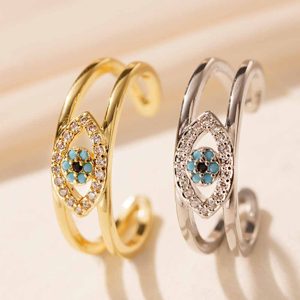 Hot selling Instagram Devil's Eye Ring, female mouth does not fade (10 pieces)