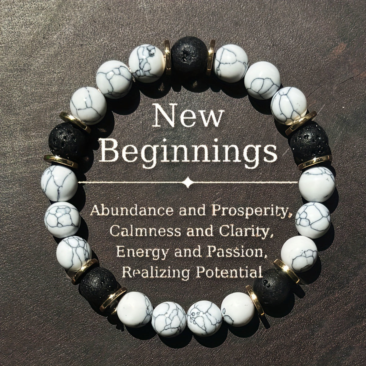 Natural stone bracelet for men and women with high-end feel (10 pieces)